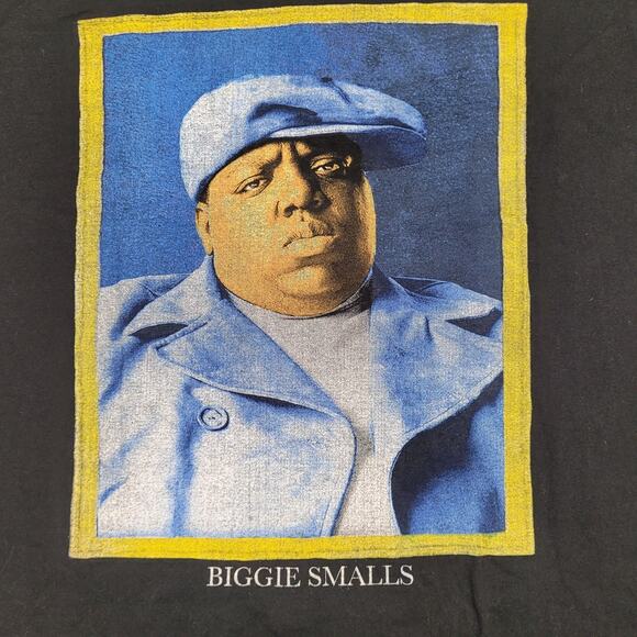 The Notorious B.I.G. Shirt Womens Medium 19x24 Black - Picture 10 of 11